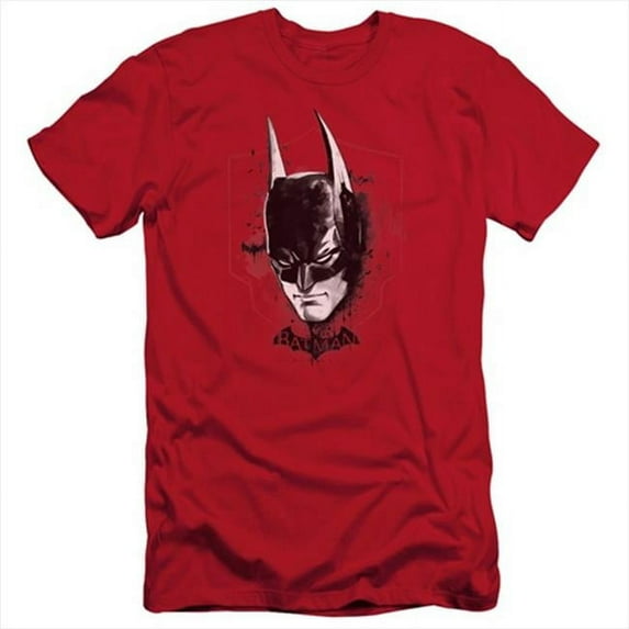 Batman Arkham Knight-Ak Head - Short Sleeve Adult 30-1 Tee, Red - 2X