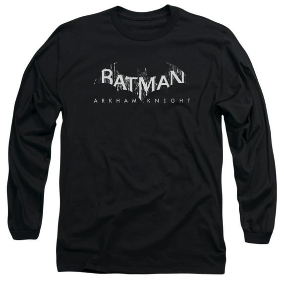 Batman Arkham Knight Ak Splinter Logo Long Sleeve T-Shirt Adult 18/1 Black