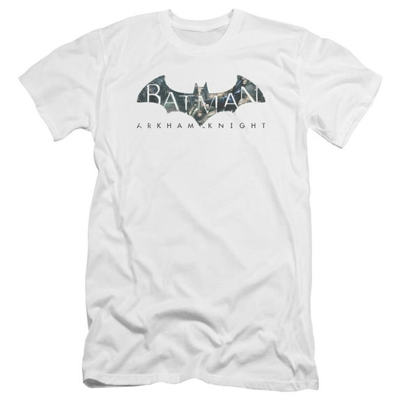Batman Arkham Knight - Descending Logo - Premium Slim Fit Short Sleeve Shirt - Large