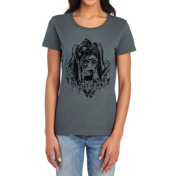Batman Arkham Knight Diamond Women's T Shirt, Charcoal, Large