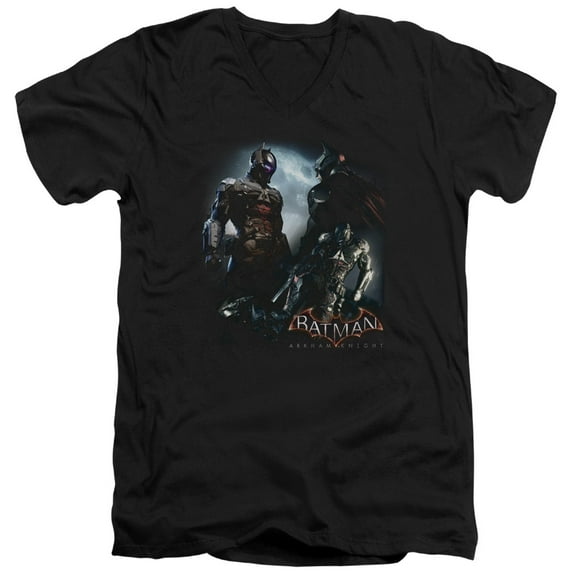 Batman Arkham Knight - Face Off - Slim Fit V Neck Shirt - Large