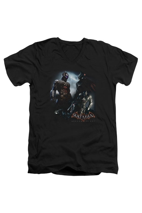 Batman Arkham Knight - Face Off - Slim Fit V Neck Shirt - Small