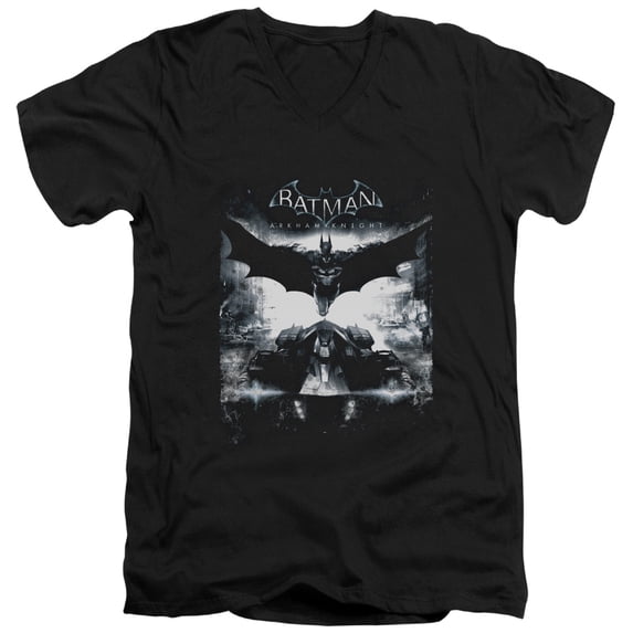 Batman Arkham Knight - Forward Force - Slim Fit V Neck Shirt - Large
