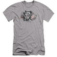 thumbnail image 1 of Batman Arkham Knight Hq Sketch Premium Canvas T-Shirt Adult Slim Fit 30/1 Athletic Heather, 1 of 1