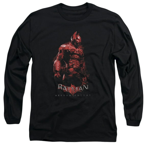 Batman Arkham Knight Knight Long Sleeve T-Shirt Adult 18/1 Black