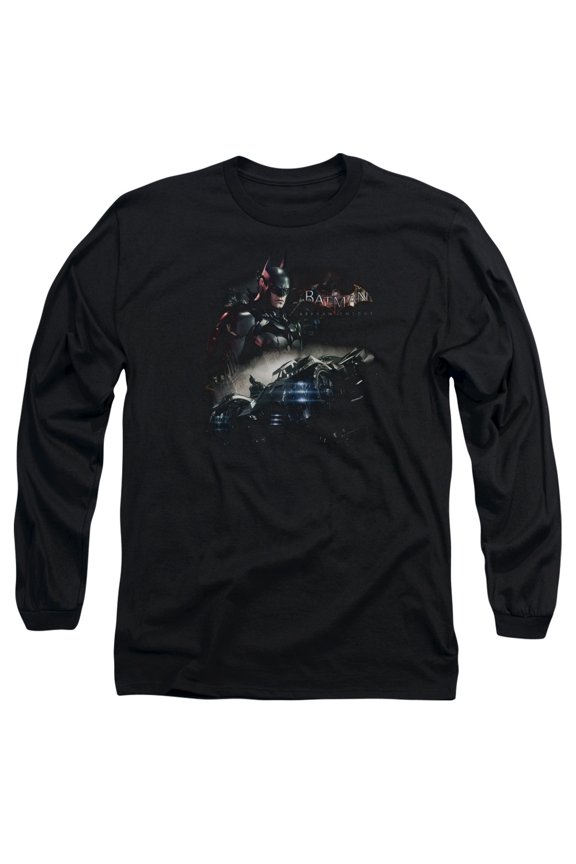 Batman Arkham Knight Knight Rider Long Sleeve T-Shirt Adult 18/1 Black