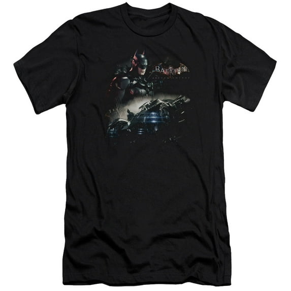 Batman Arkham Knight Knight Rider Premium Canvas T-Shirt Adult Slim Fit 30/1 Black