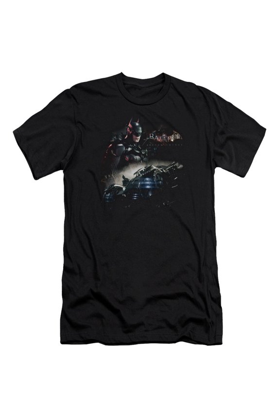 Batman Arkham Knight Knight Rider Premium Canvas T-Shirt Adult Slim Fit 30/1 Black