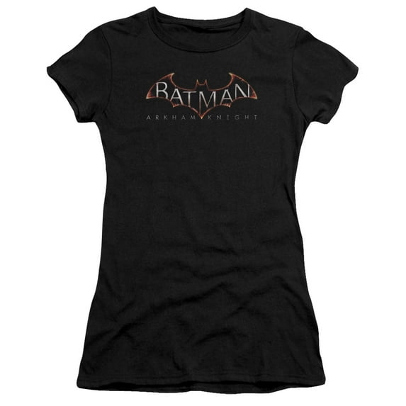 Batman Arkham Knight Logo S/S Junior Women's T-Shirt Sheer Black