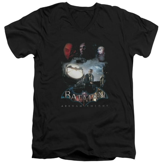 Batman Arkham Knight - Villain Storm - Slim Fit V Neck Shirt - Large