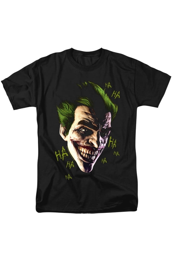 Batman Arkham Origins Joker Grim S/S Adult 18/1 T-Shirt Black