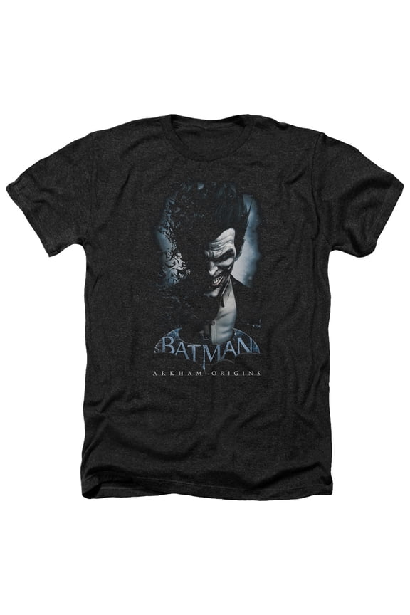 Batman Arkham Origins - Joker - Heather Short Sleeve Shirt - Small