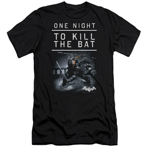 Batman Arkham Origins - One Night - Premium Slim Fit Short Sleeve Shirt - X-Large