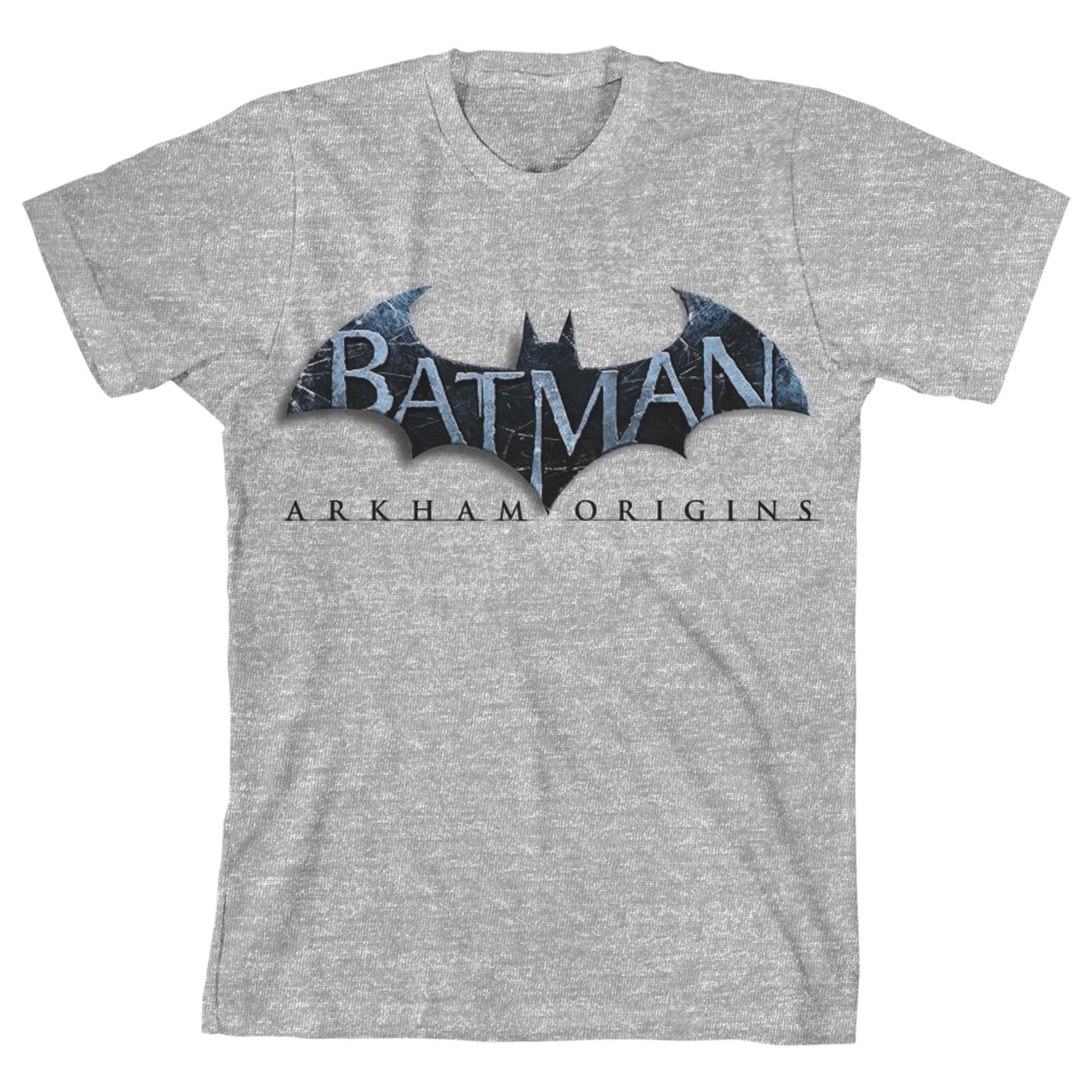 Batman Arkham Origins Text Logo Boy's Heather Grey T-shirt-Medium -  Walmart.com, image size:1800x1800