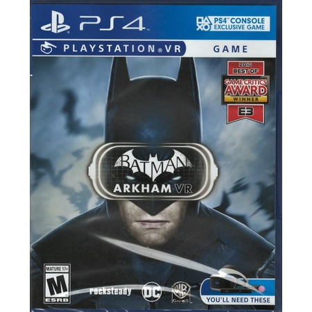 Batman: Arkham VR (PlayStation VR) PS4 (Brand New Factory Sealed US Version) Pla-0883929560219