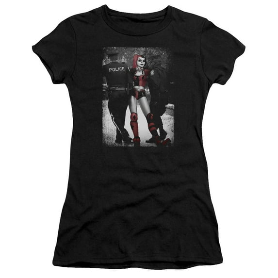 Batman Arrest S/S Junior Women's T-Shirt Sheer Black