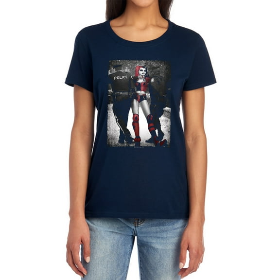 Batman Arrest Women's T Shirt, Navy, X-Large