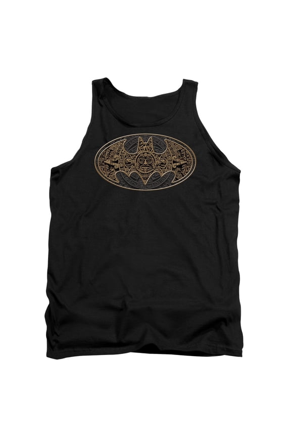 Batman Aztec Bat Logo Adult Tank Top Black