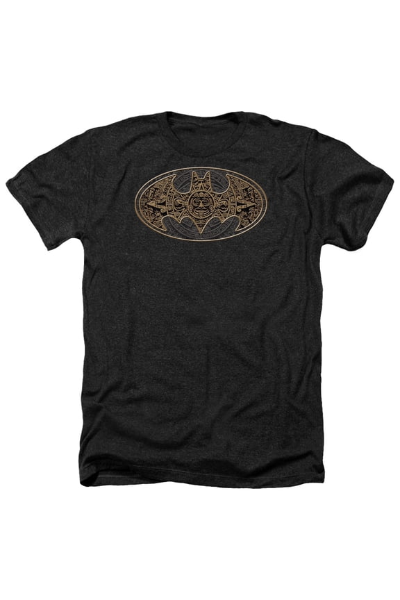 Batman - Aztec Bat Logo - Heather Short Sleeve Shirt - X-Large