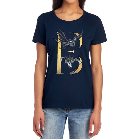 Batman B Women's T Shirt, Navy, 2X-Large
