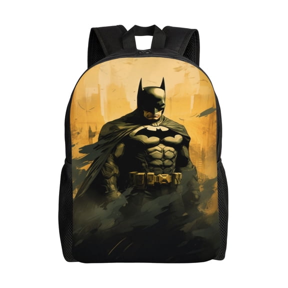 Batman Backpack Aesthetic Large Capacity Laptop Bookbag College Travel Hiking School Daypack Rucksack