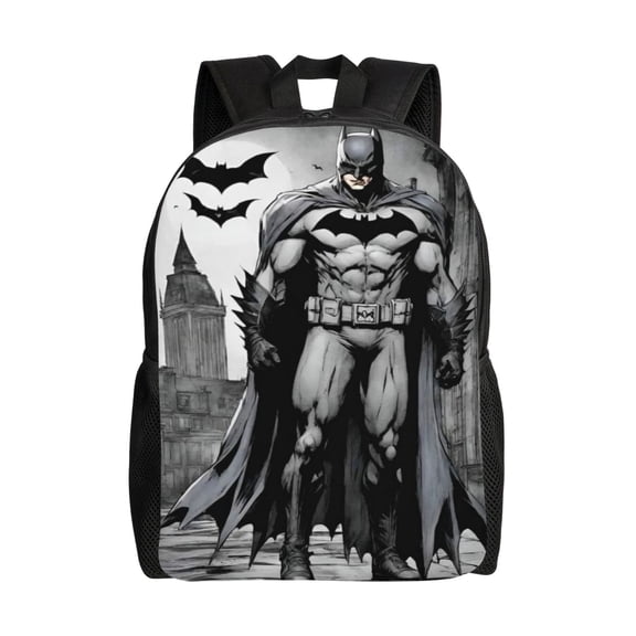 Batman Backpack Aesthetic Large Capacity Laptop Bookbag College Travel Hiking School Daypack Rucksack