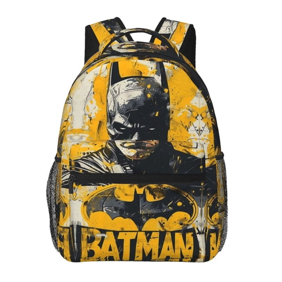 Batman Backpack Cartoon Lightweight Laptop Bookbag College Travel Hiking Work School Daypack Rucksack