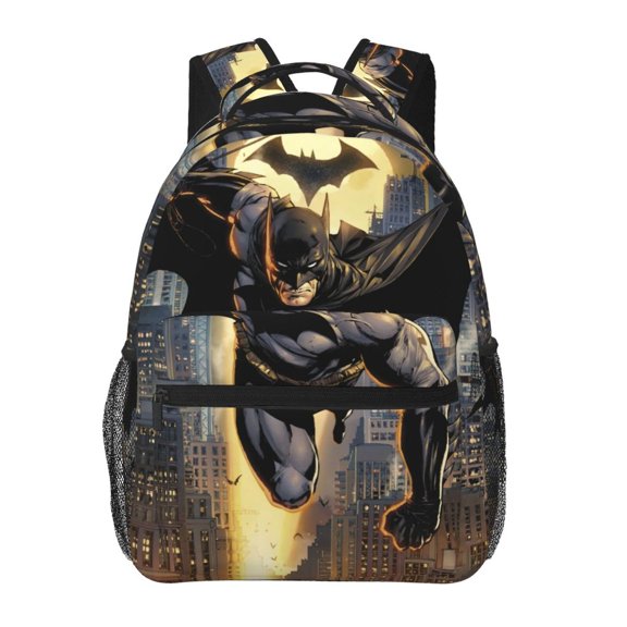 Batman Backpack Cartoon Lightweight Laptop Bookbag College Travel Hiking Work School Daypack Rucksack