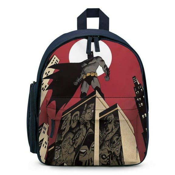 Batman Backpack, Casual Bookbag, Lightweight Durable Daypack, 12.6x9.4x5.9 Inch