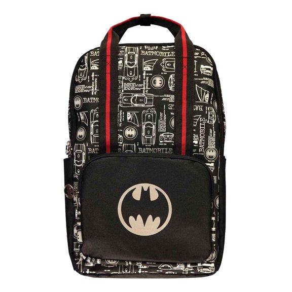 Batman Backpack Classic logo All over print new Official Black