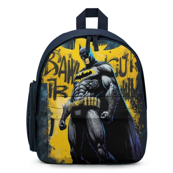 Batman Backpack Cute Lightweight Small Laptop Bag Daypack Durable Bookbag for School Travel Hiking Gifts