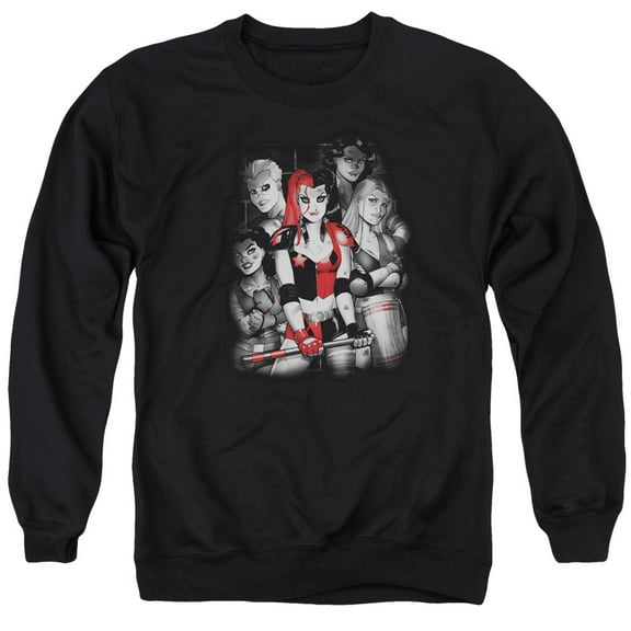 Batman - Bad Gals Bw - Crewneck Sweatshirt - Large