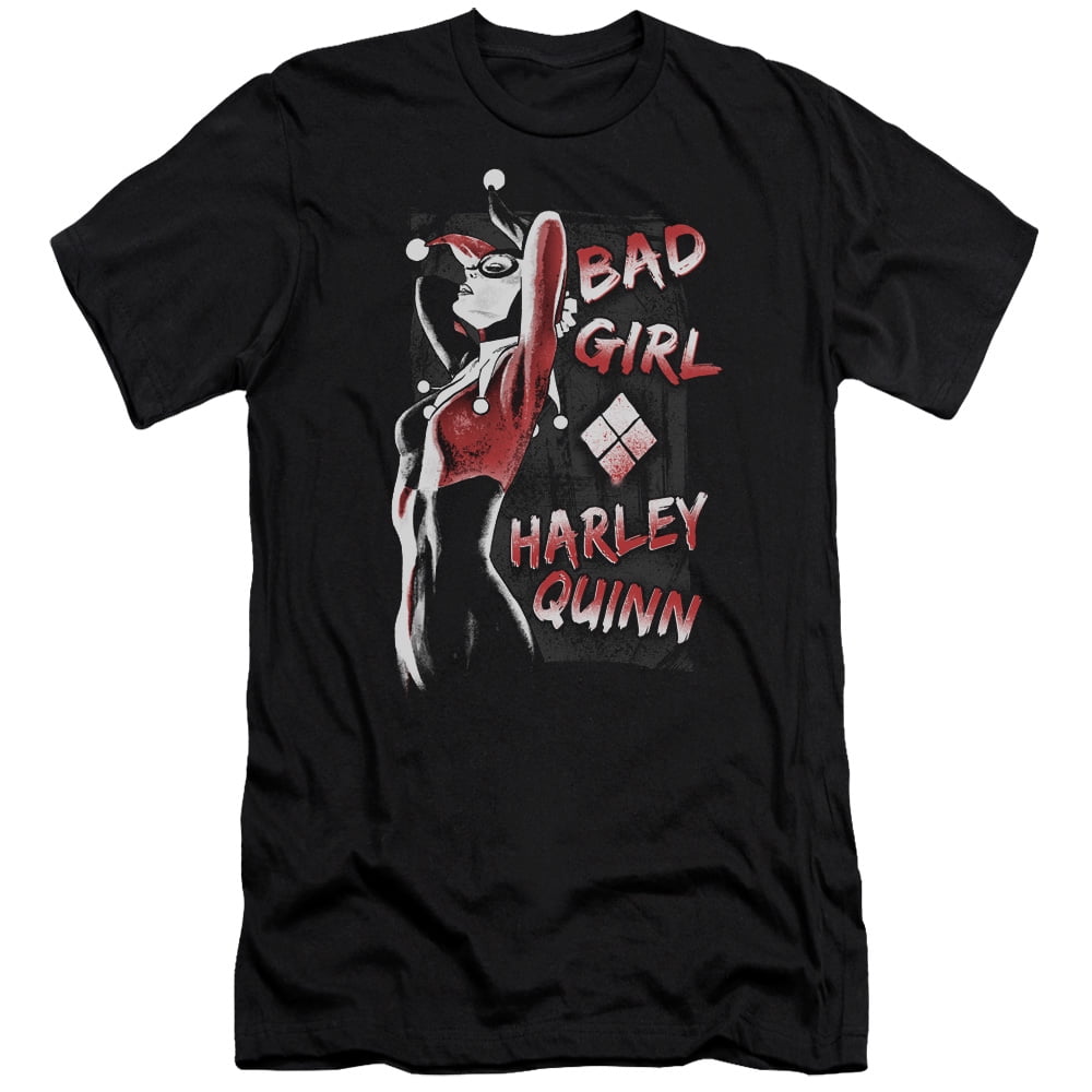 Batman Bad Girl S/S Adult 30/1 T-Shirt Black - Walmart.com