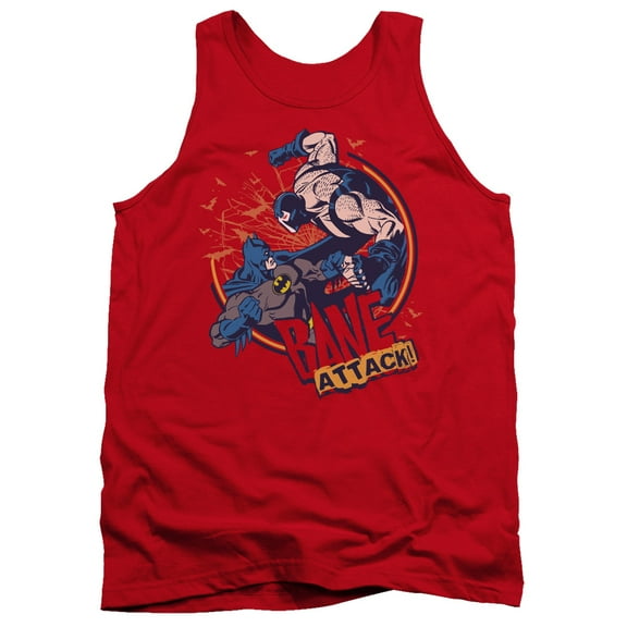 Batman Bane Attack! Adult Tank Top Red