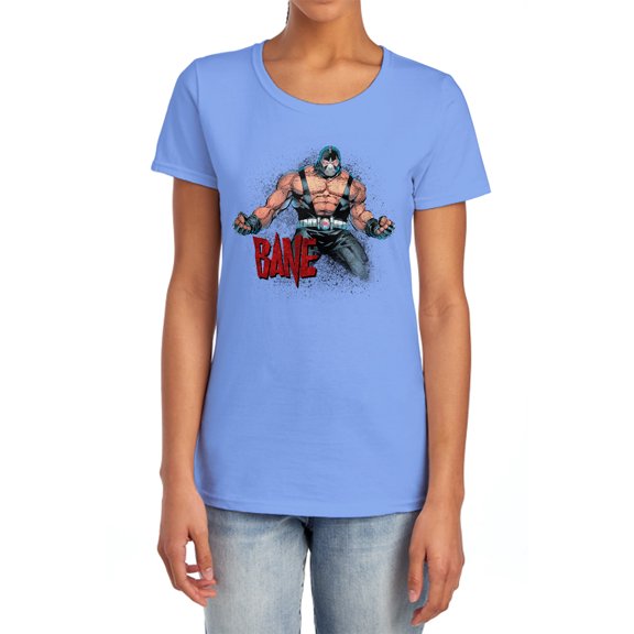 Batman Bane Flex Women's T Shirt, Carolina Blue, Small