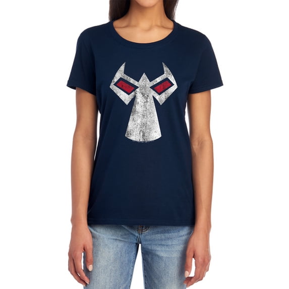 Batman Bane Mask Women's T Shirt, Navy, Small