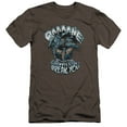 thumbnail image 1 of Batman Bane Will Break You Premium Canvas T-Shirt Adult Slim Fit 30/1-Charcoal, 1 of 1