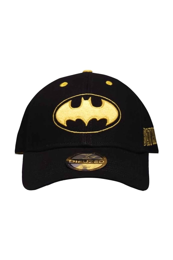 Batman Baseball Cap Core Classic Logo new Official Black Curved Bill Snapback
