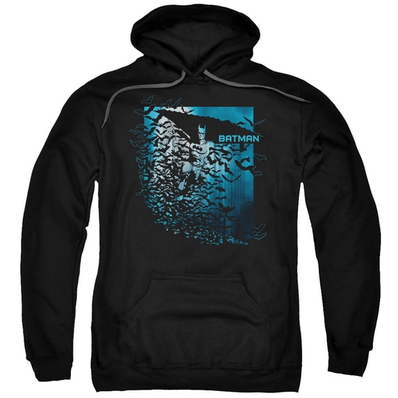 Batman Bat Among Bats Adult Pullover Hoodie Sweatshirt Black