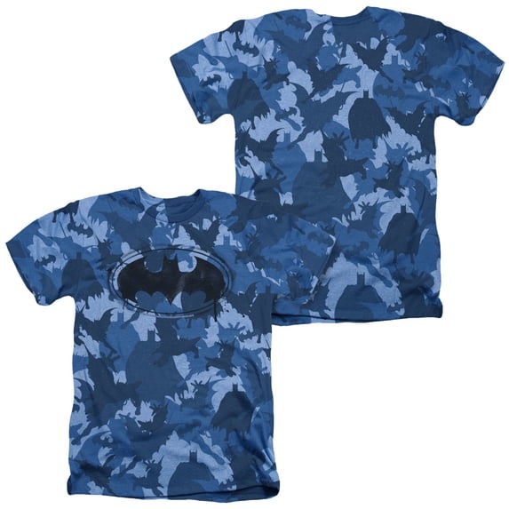 Batman - Bat Camo (Front/Back Print) - Heather Short Sleeve Shirt - Large