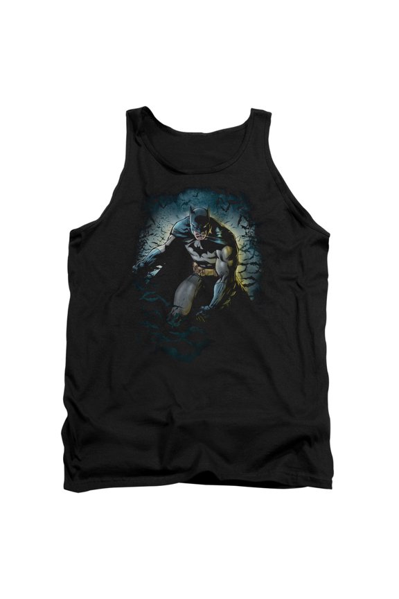 Batman Bat Cave Adult Tank Top Black