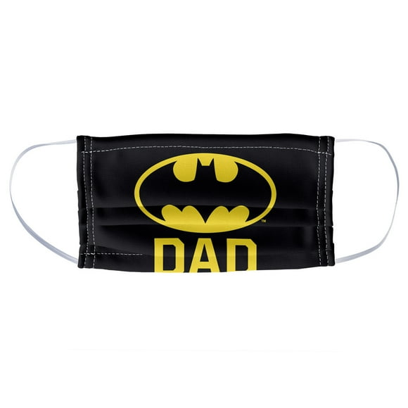 Batman Bat Dad 1-Ply Reusable Face Mask Covering, Unisex
