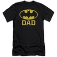 thumbnail image 1 of Batman Bat Dad S/S Adult 30/1 T-Shirt Black, 1 of 1