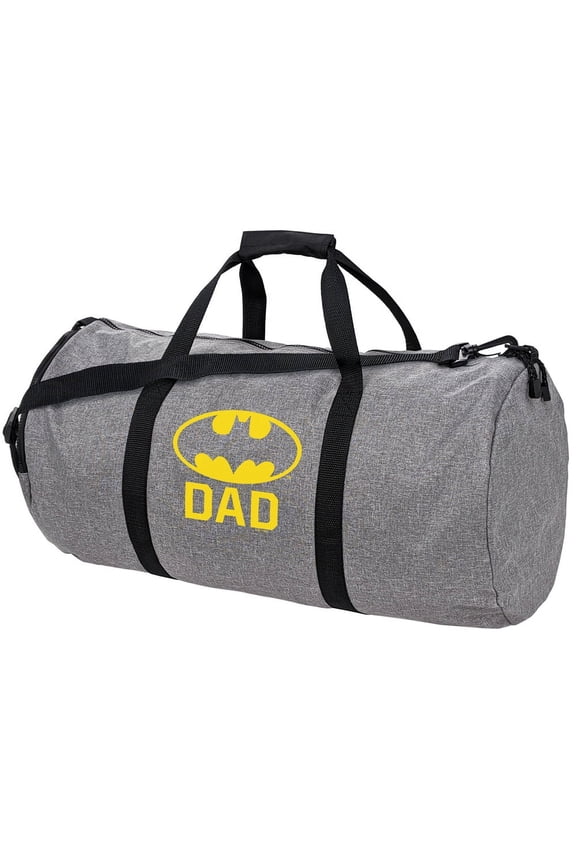 Bat Dad Shield Logo Lightweight Duffel Bag for Sports and Gym Packable for Travel