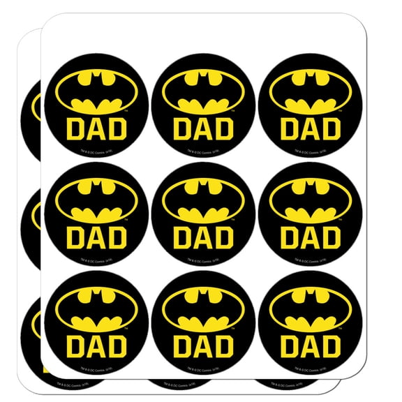 Batman Bat Dad Shield Logo Planner Calendar Scrapbooking Crafting Stickers