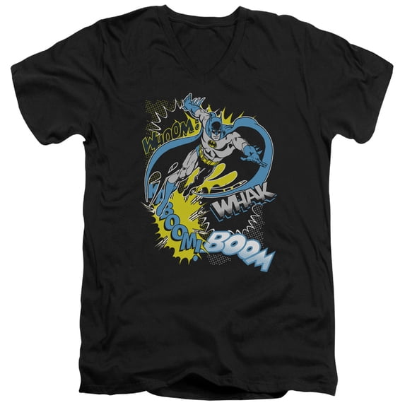 Batman - Bat Effects - Slim Fit V Neck Shirt - XX-Large