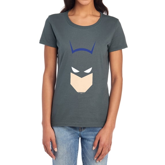Batman Bat Head Women's T Shirt, Charcoal, Medium