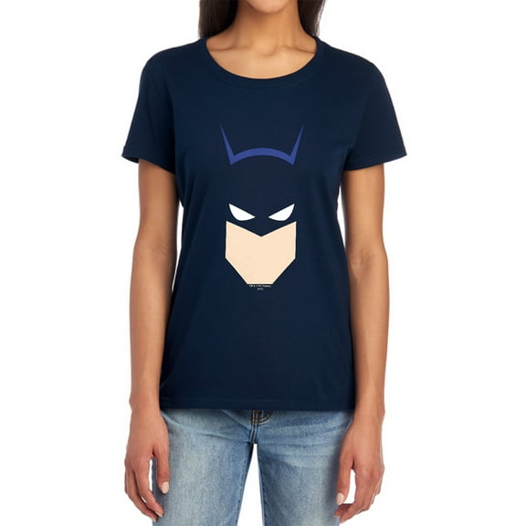 Batman Bat Head Women's T Shirt, Navy, 2X-Large
