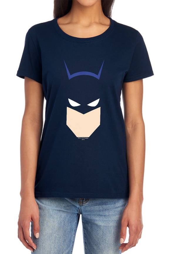 Batman Bat Head Women's T Shirt, Navy, 2X-Large