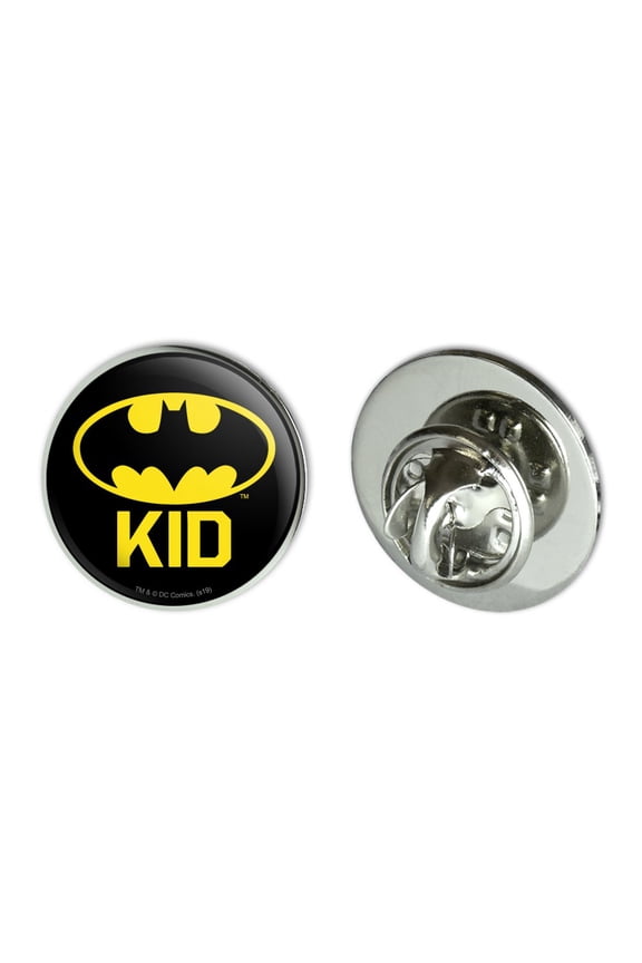 Batman Bat Kid Shield Logo Metal 0.75" Lapel Hat Pin Tie Tack Pinback